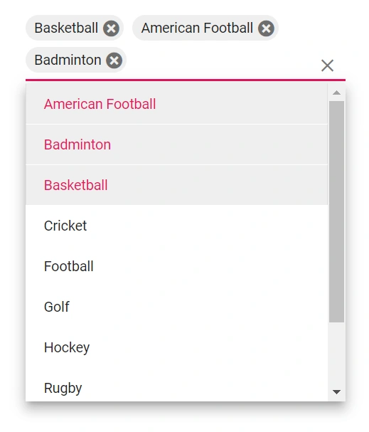 Blazor MultiSelect Dropdown with HideSelectedItem property