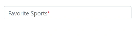 Blazor MultiSelect Dropdown with mandatory indicator placeholder