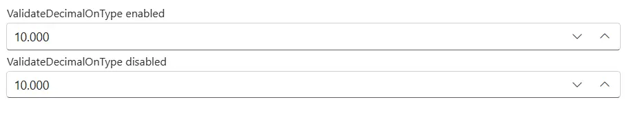 Blazor NumericTextBox with Precision Value