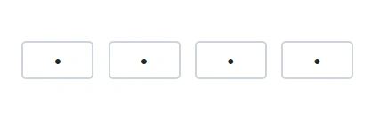 Blazor OTP input component with password type