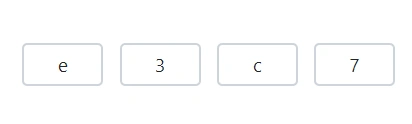 Blazor OTP input component with text type