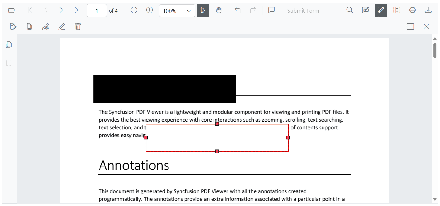 Moving Redaction Annotation