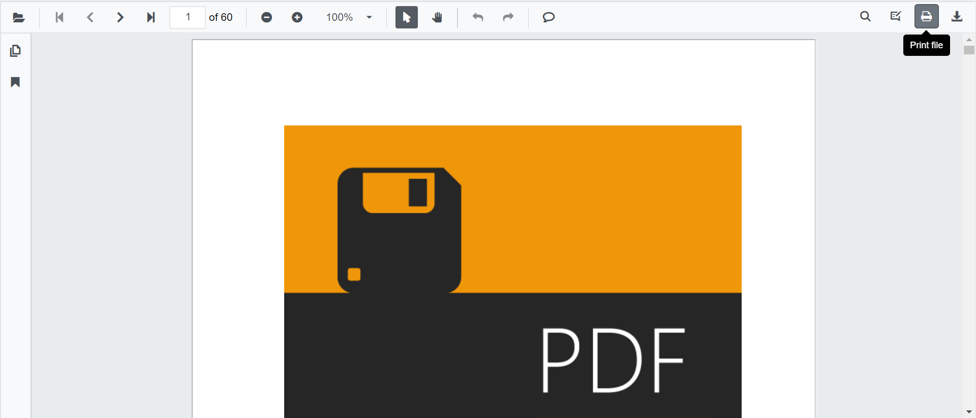 Printing in Blazor PDFViewer