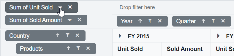 Changing Aggregation Type Icon in Blazor PivotTable