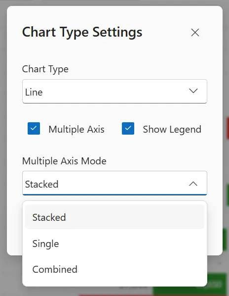 Multiple axis mode options