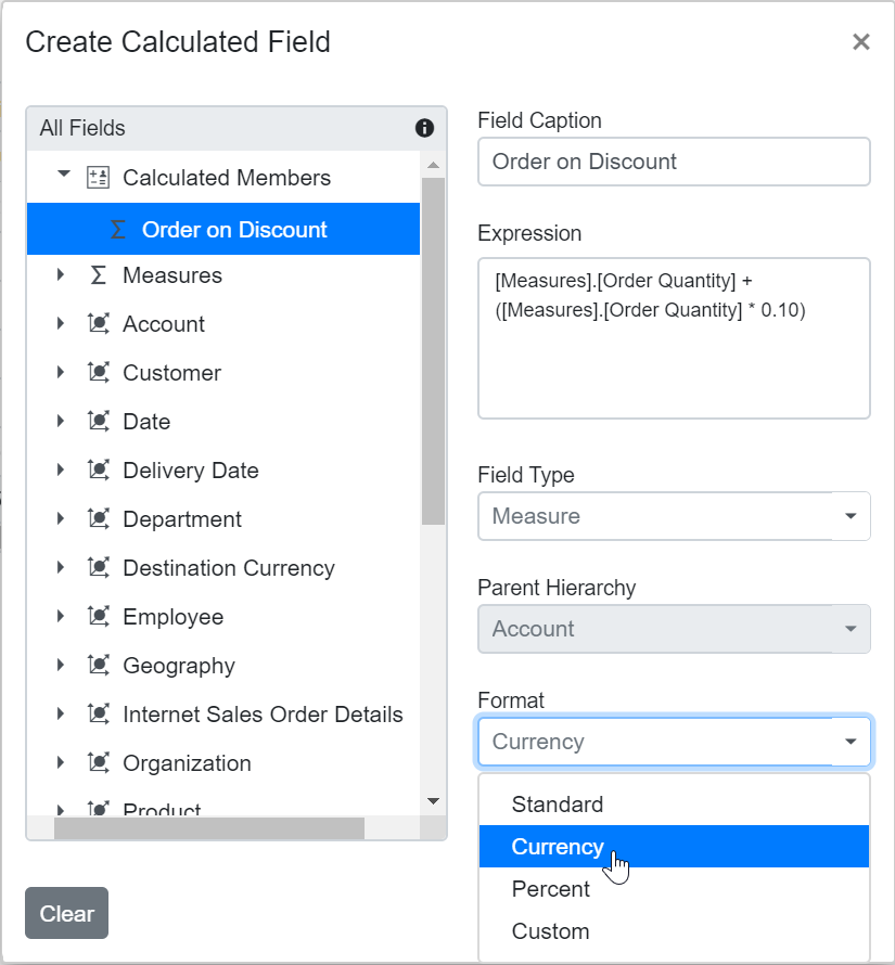 After Modifying Existing Format in Blazor PivotTable Field