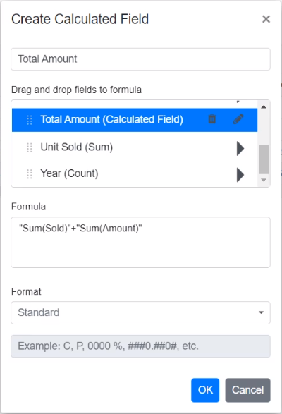 Editing Calculated Field Formula in Blazor PivotTable