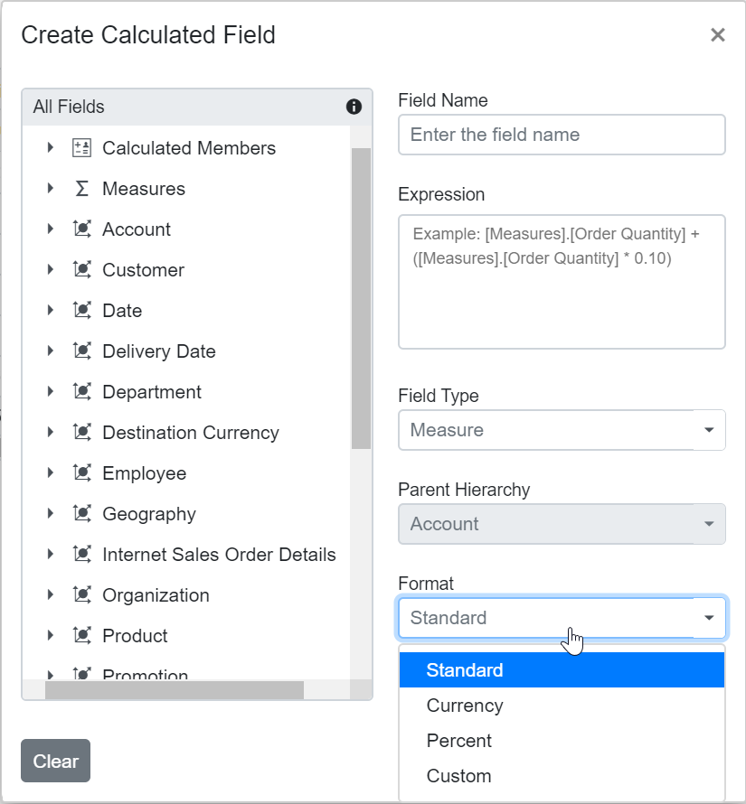 Format String in Blazor PivotTable Calculated Field