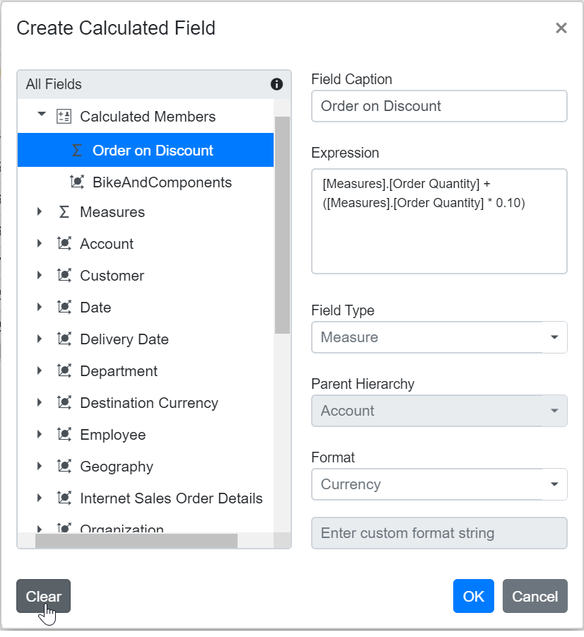 Clearing Changes while Editing in Blazor PivotTable Field