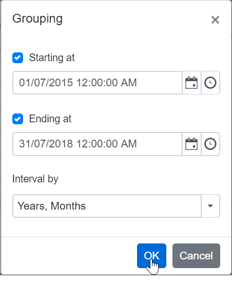 Date Grouping in Blazor PivotTable