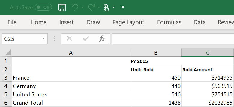 Excel Exporting in Blazor PivotTable
