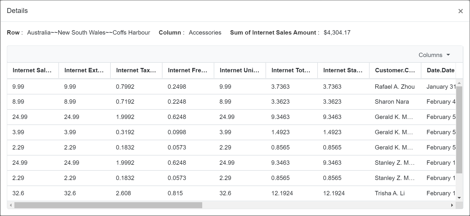 Blazor PivotTable with Maximum Rows