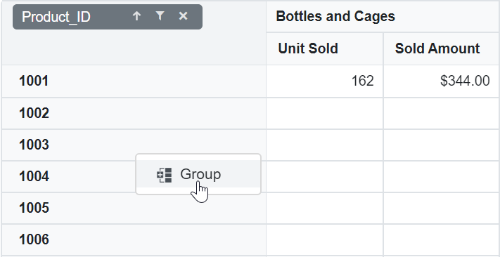 Number Grouping in Blazor PivotTable