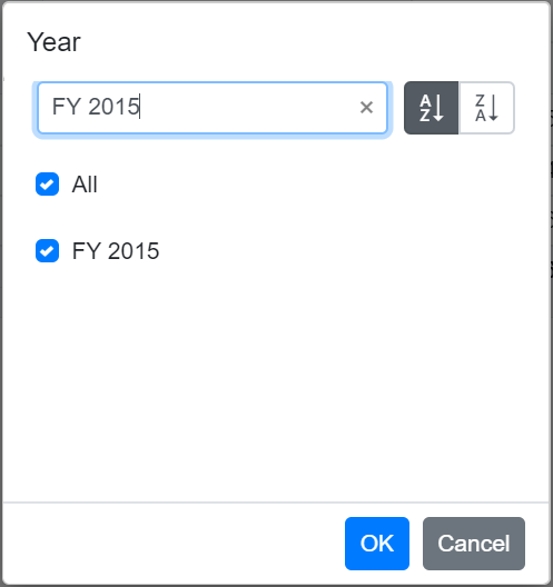 Searching in Blazor PivotTable