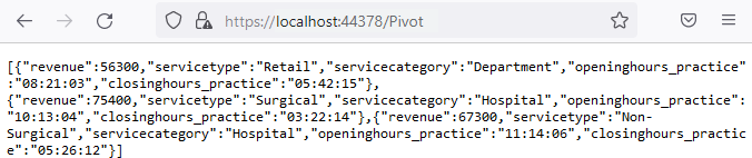 Hosted Web API URL