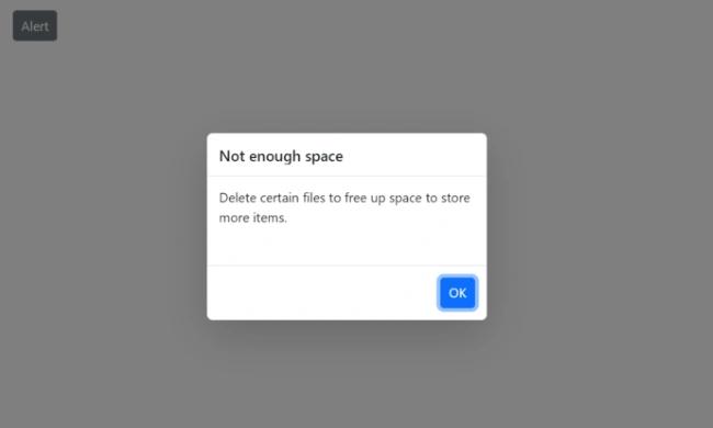 Alert dialog with custom width and height
