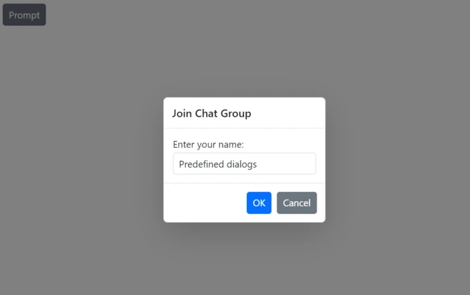 Prompt Dialog