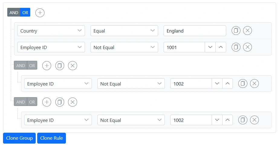 Cloning a group and rule in Blazor Query Builder