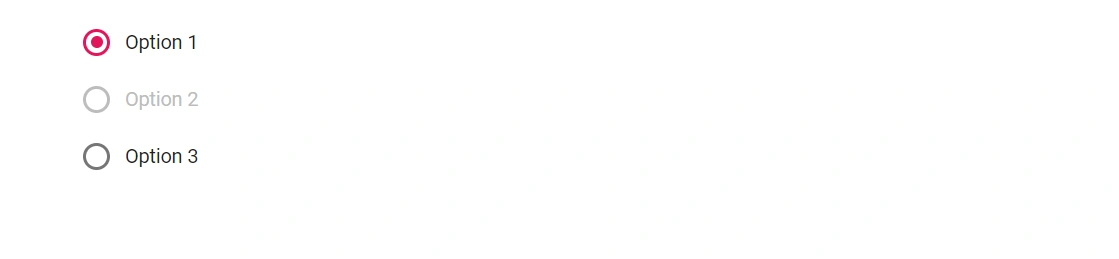 Blazor RadioButton in disabled state