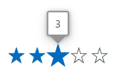 ![Blazor Rating component with tooltip customization