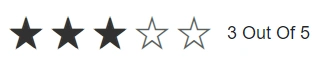 Blazor Rating component with Label template