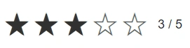 Blazor Rating component with Label