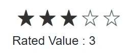 Blazor Rating Component with Selected Value
