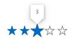 Blazor Rating component with tooltip