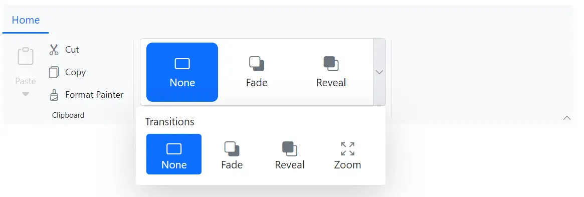 Ribbon Gallery Custom Header