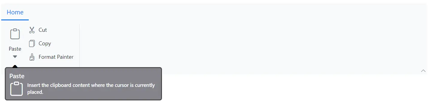 Ribbon Tooltip Template
