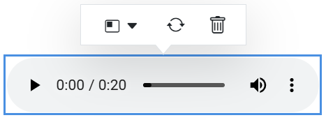 Blazor RichTextEditor audio quick toolbar