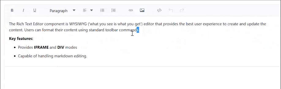 Blazor RichTextEditor disable undo/redo operation