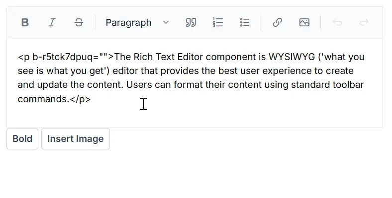 Execute Command in Markdown Blazor RichTextEditor