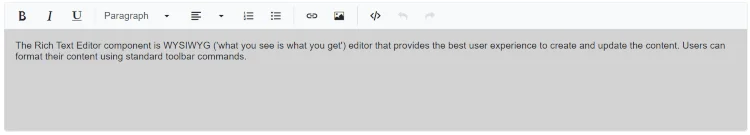 Blazor Rich Text Editor with iframe attribute