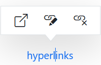 Blazor RichTextEditor link quick toolbar