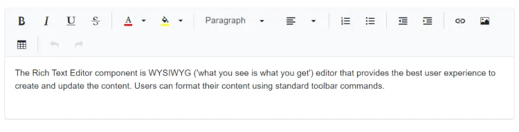 Blazor RichTextEditor multirow toolbar