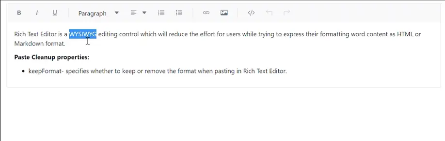 Blazor Rich Text Editor with keep format