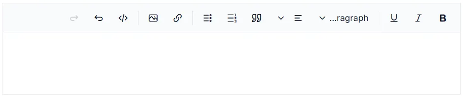 Blazor Rich Text Editor right to left toolbar