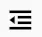 Outdent icon