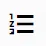 OrderedList icon