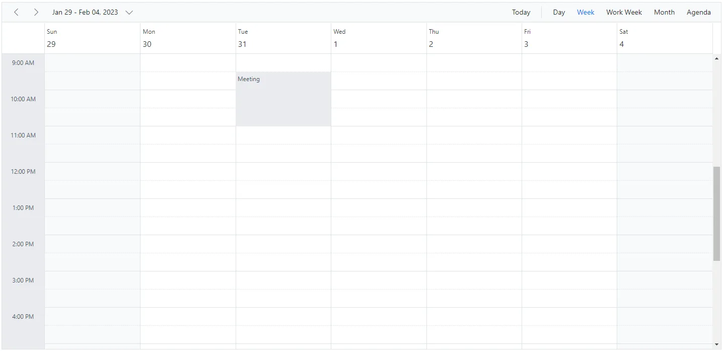 Block Date and Time in Blazor Scheduler