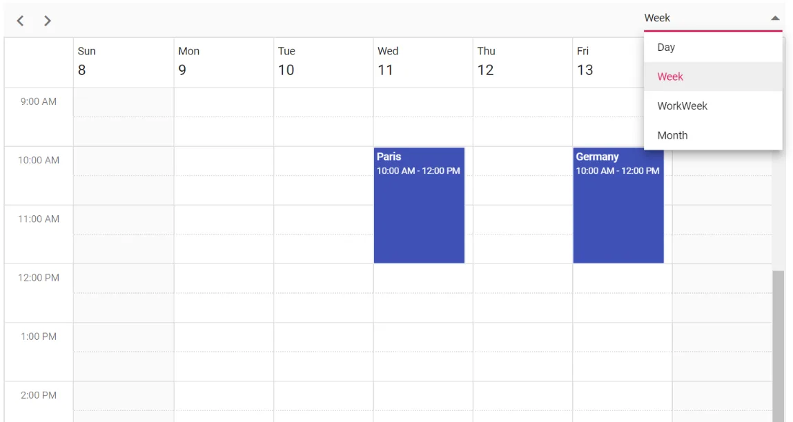 Blazor Scheduler with Custom Toolbar