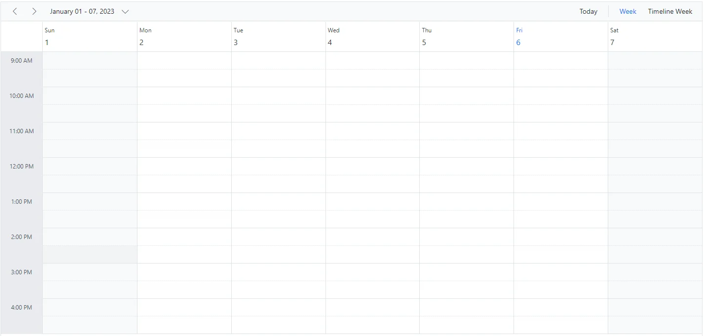 Displaying Custom Hours in Blazor Scheduler
