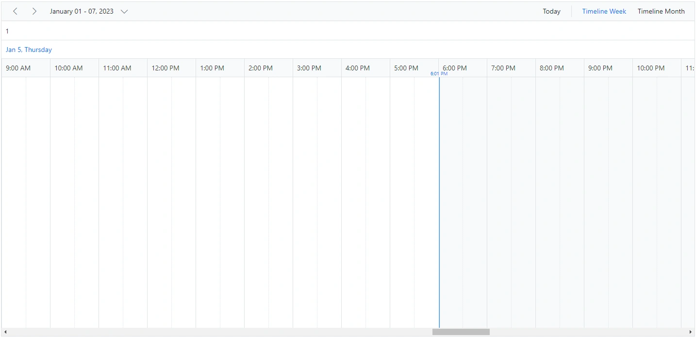 Display Week numbers in Blazor Scheduler timeline views