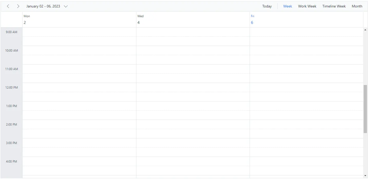 Hiding Weekend Days in Blazor Scheduler