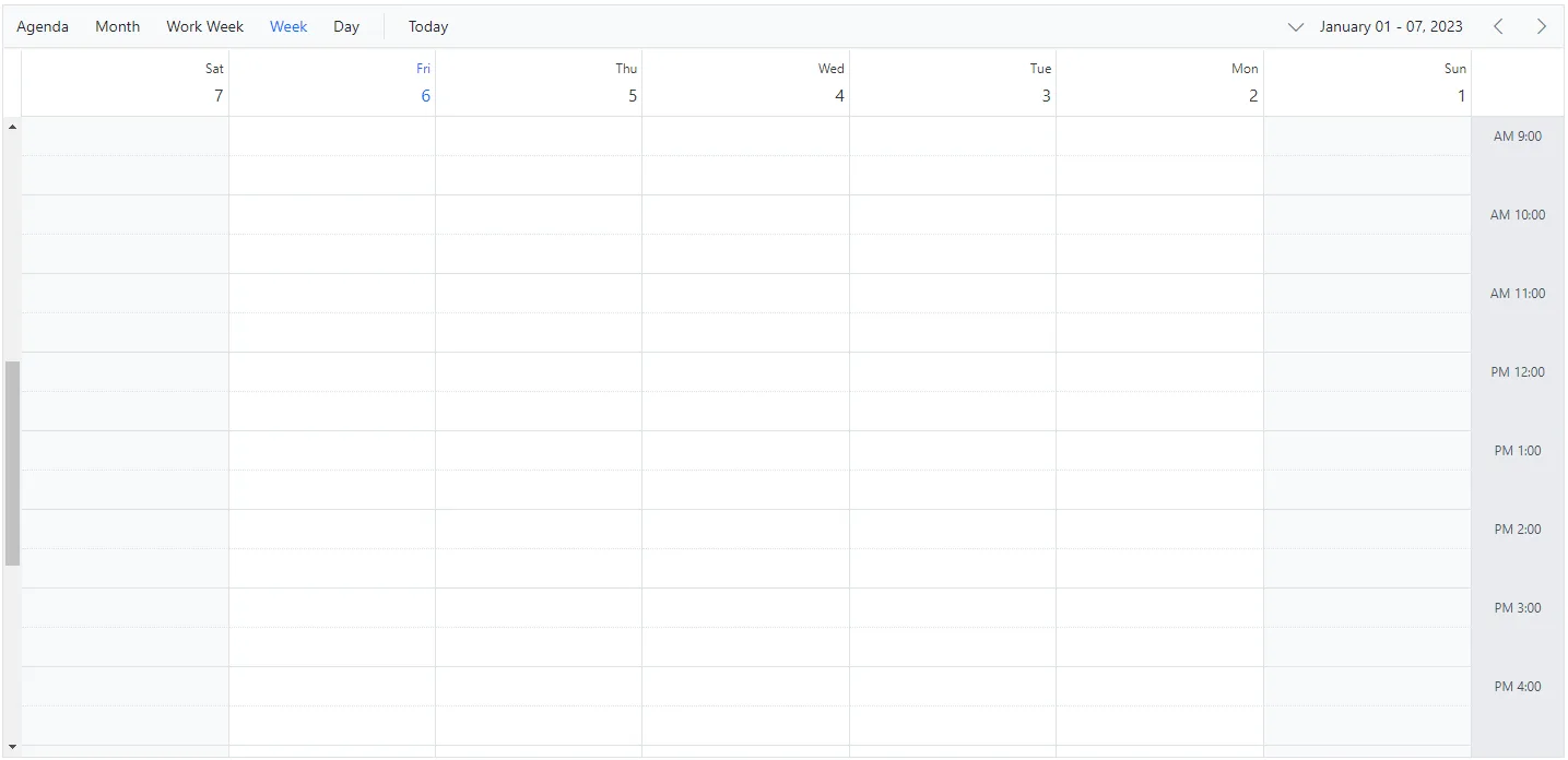 RTL Mode in Blazor Scheduler