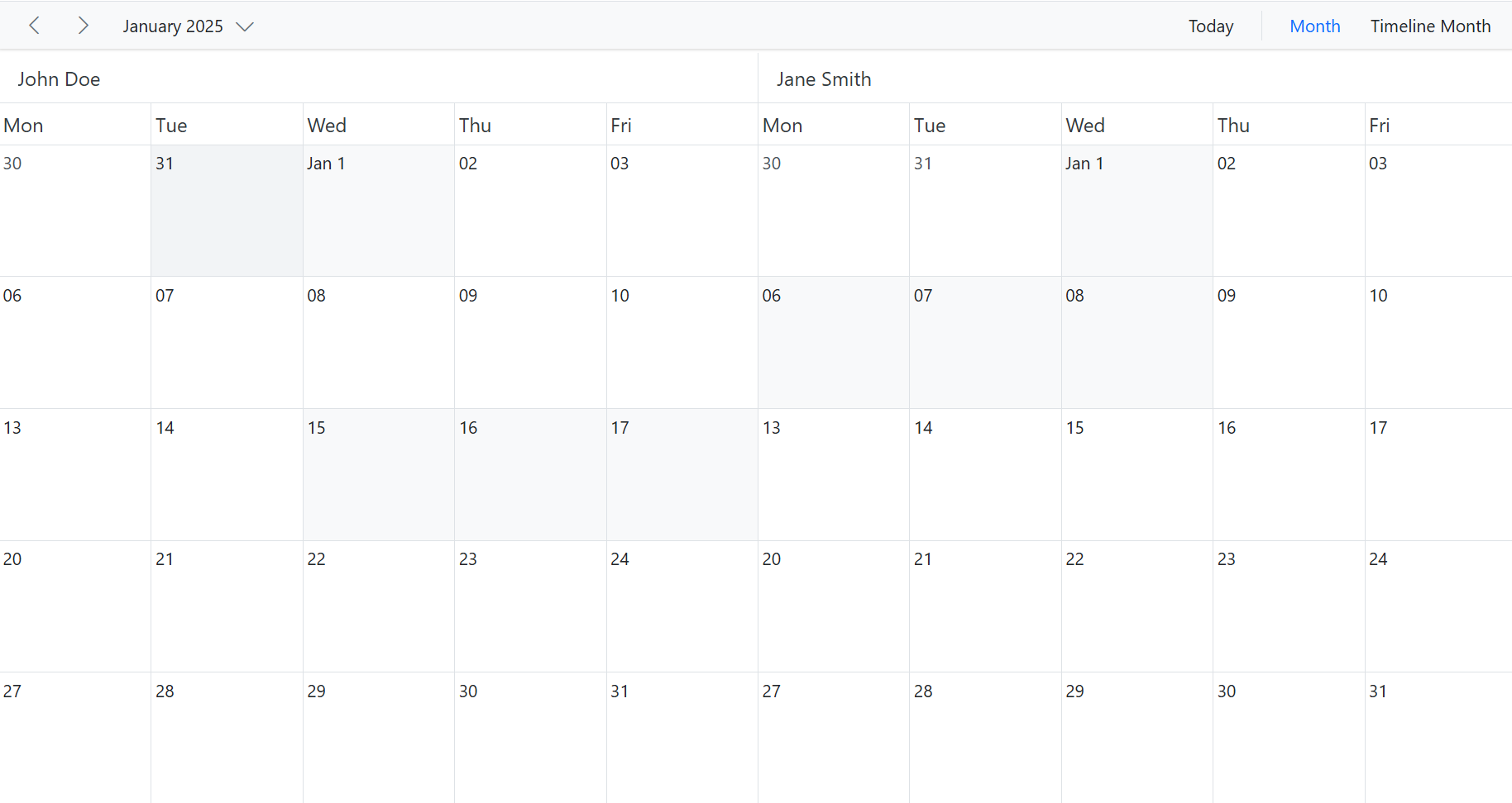 Set dynamic work Days in Blazor Scheduler