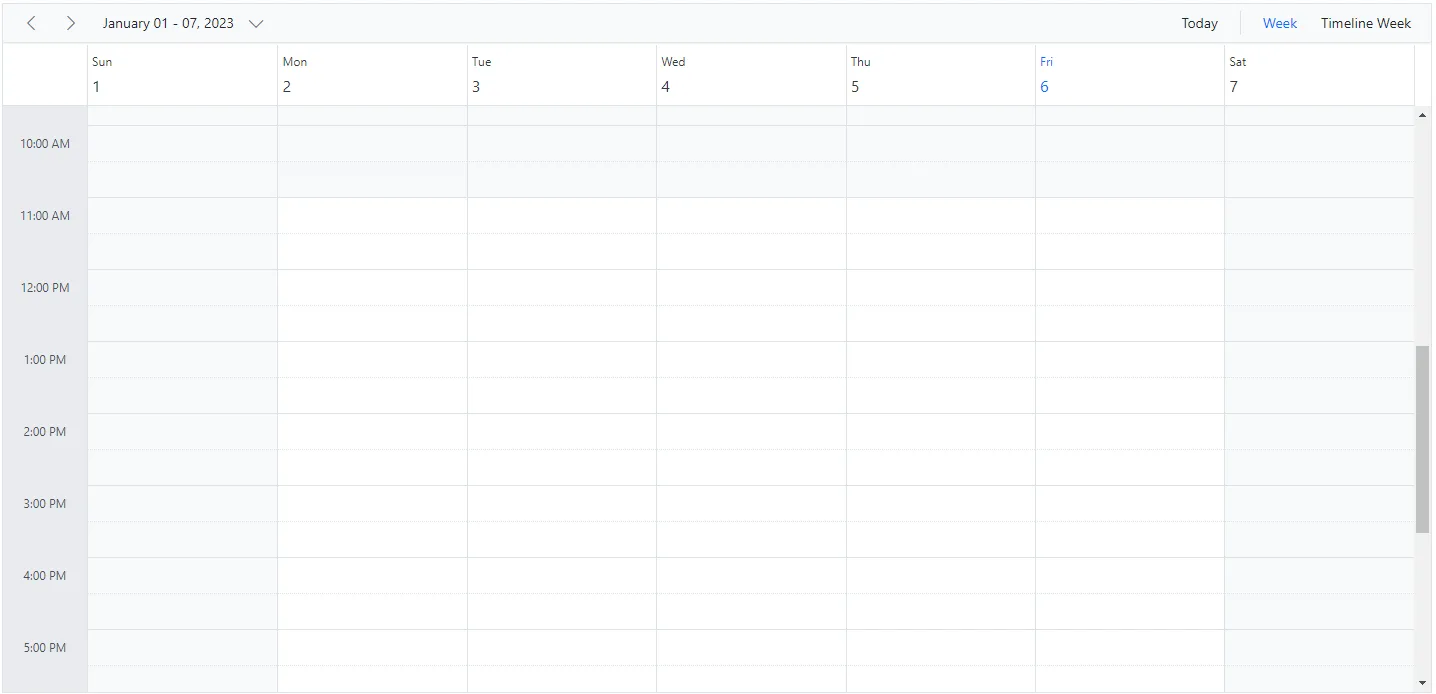 Set Working Hours in Blazor Scheduler