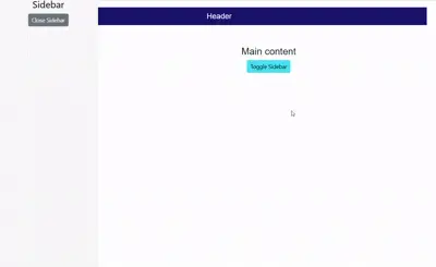 Opening and Closing Blazor Sidebar