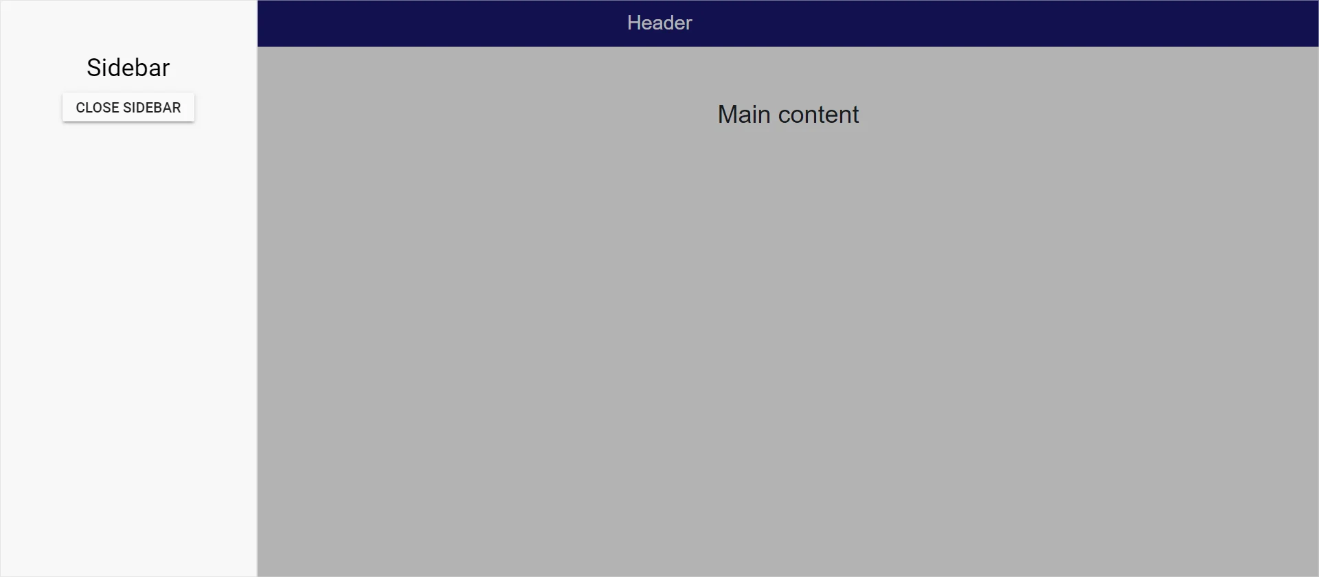 Enabling Backdrop in Blazor Sidebar